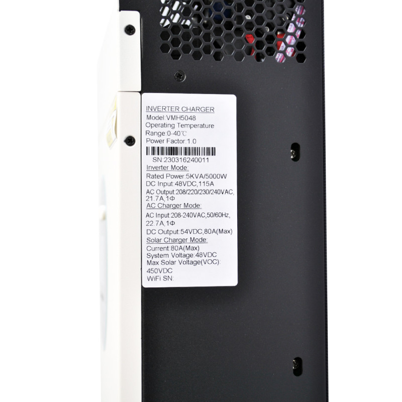 Гібридний сонячний настінний інвертор MAXION MXIN- VMH 5048 (48V, 5000W) з чистою синусоідою