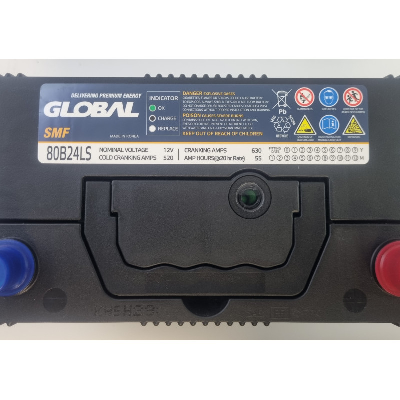GLOBAL Asia SMF 55Ah 520A L+ (SMF 80B24RS) (B24)