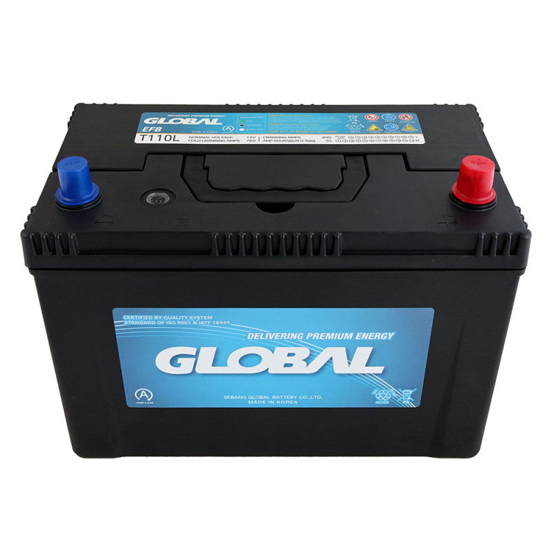 Автомобільний акумулятор GLOBAL Asia EFB 95Ah, 760A, R+ (EFB T110L) (T110)
