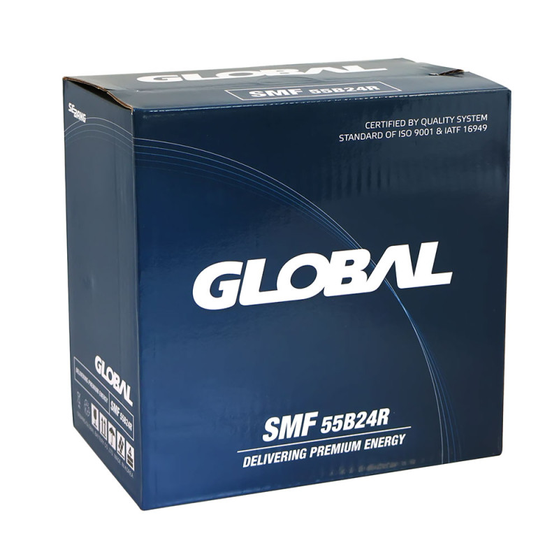 Автомобільний акумулятор GLOBAL Asia SMF 45Ah, 430A, L+ (SMF 55B24R) (B24) т.к.