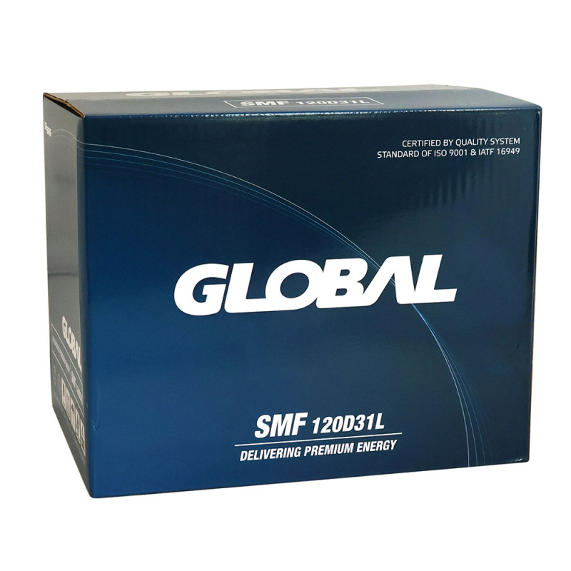 Автомобільний акумулятор GLOBAL Asia SMF 95Ah, 790A, R+ (SMF 120D31L) (D31), н.к.