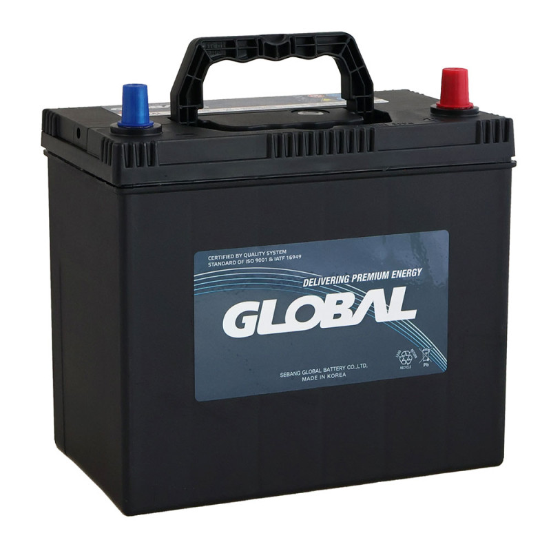 Автомобільний акумулятор GLOBAL Asia SMF 45Ah, 430A, R+ (SMF 55B24L) (B24) т.к.