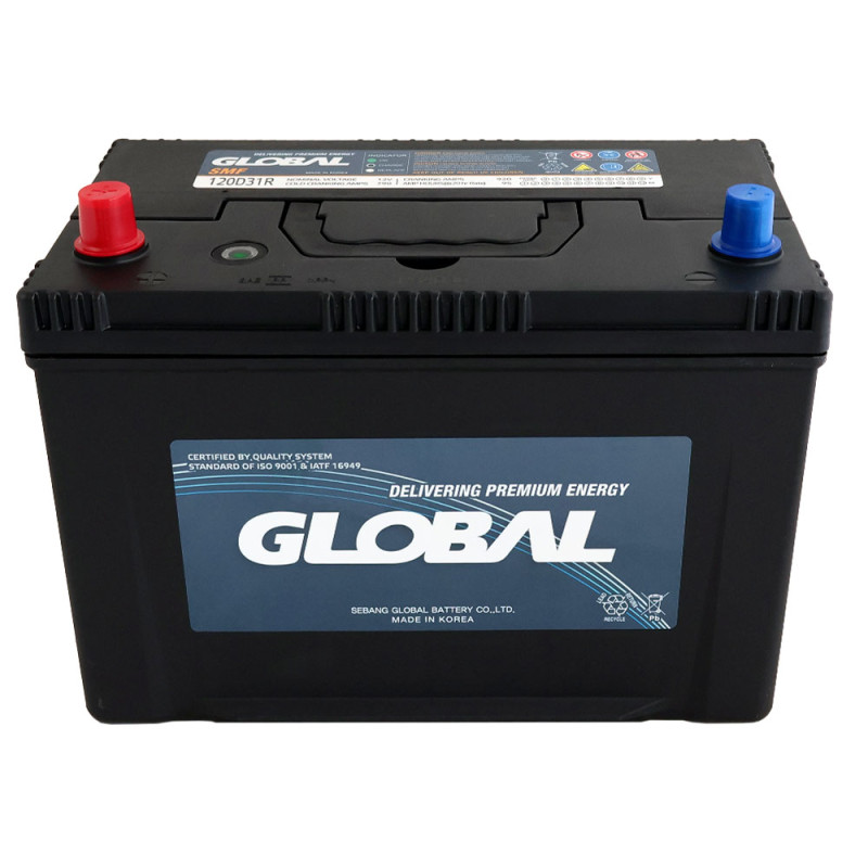 Автомобільний акумулятор GLOBAL Asia SMF 95Ah, 790A, L+ (SMF 120D31R) (D31), н.к.