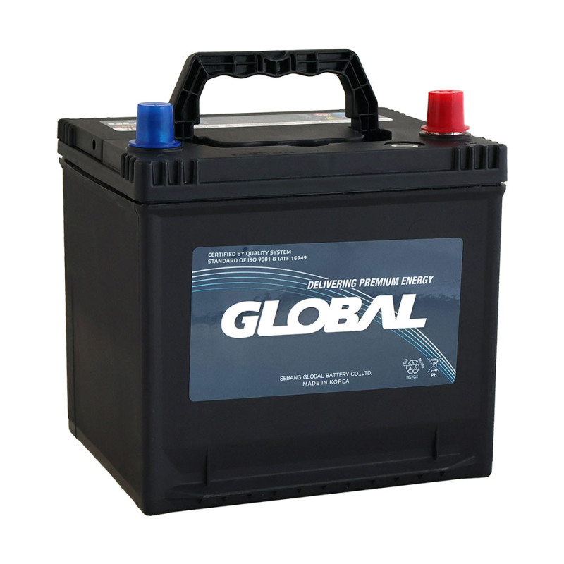 Автомобільний акумулятор GLOBAL Asia SMF 50Ah, 580A, R+ (SMF 26R-78) (D20), н.к.