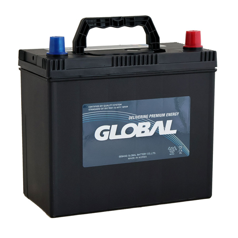 Автомобільний акумулятор GLOBAL Asia SMF 55Ah, 520A, R+ (SMF 80B24LS) (B24)