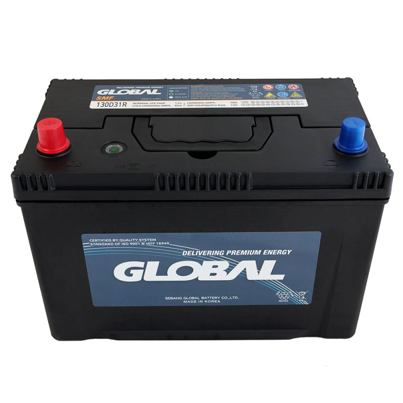 Автомобільний акумулятор GLOBAL Asia SMF 100Ah, 850A, L+ (SMF 130D31R) (D31), н.к.