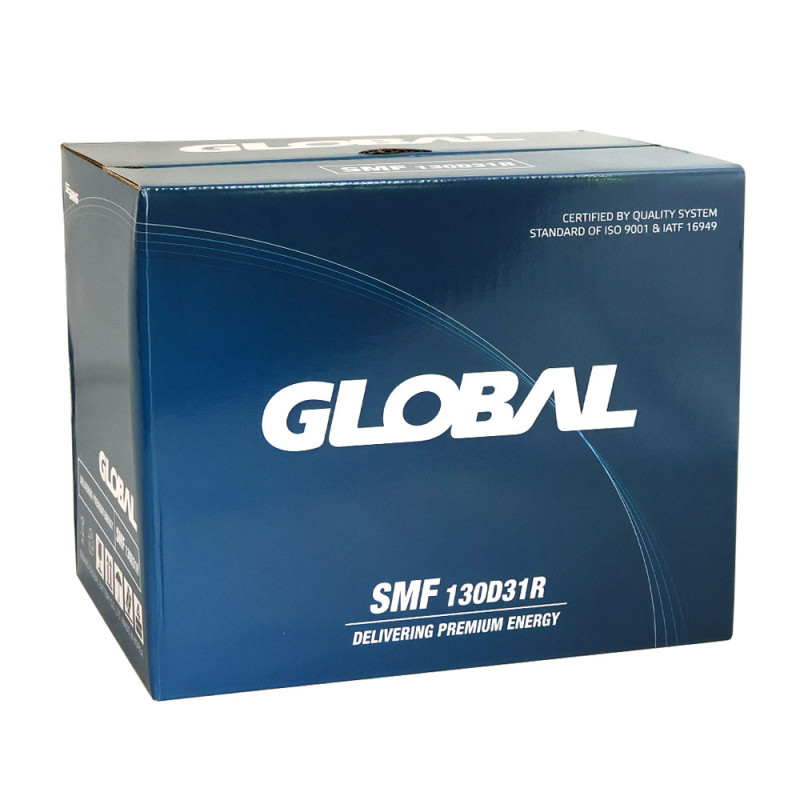 Автомобільний акумулятор GLOBAL Asia SMF 100Ah, 850A, L+ (SMF 130D31R) (D31), н.к.