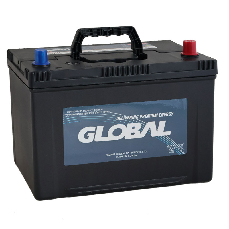 Автомобільний акумулятор GLOBAL Asia SMF 100Ah, 850A, R+ (SMF 130D31L) (D31), н.к.