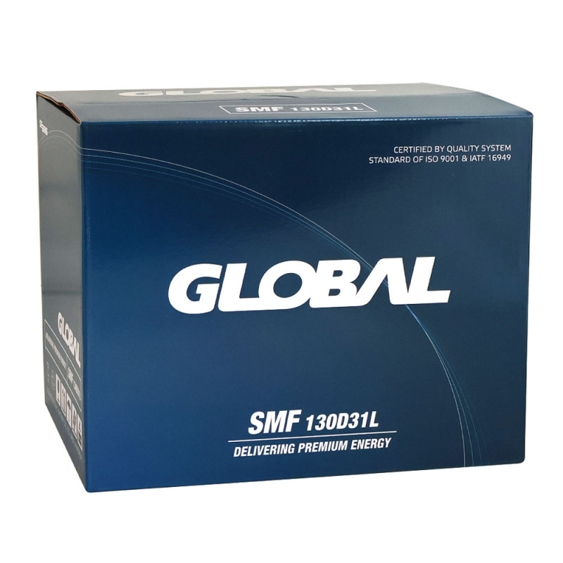Автомобільний акумулятор GLOBAL Asia SMF 100Ah, 850A, R+ (SMF 130D31L) (D31), н.к.