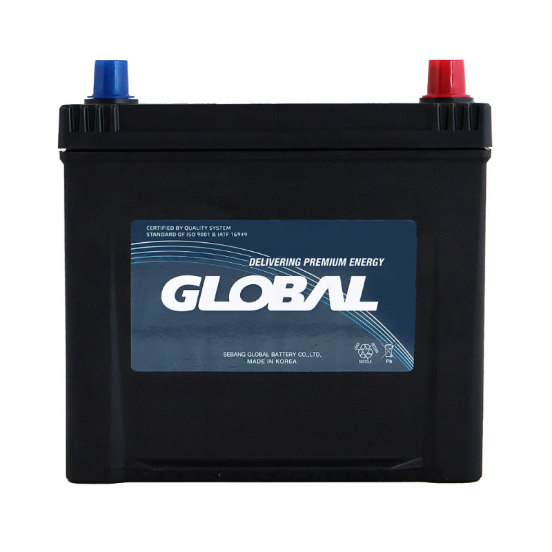 Автомобільний акумулятор GLOBAL Asia SMF 60Ah, 500A, R+ (SMF 65D23L) (D23), н.к.