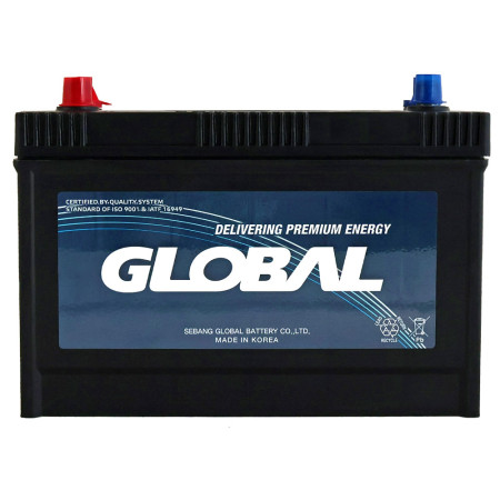 Автомобільний акумулятор GLOBAL Asia SMF 100Ah, 860A, L+ (SMF M31-114) (M31) подвійна клема (John Deere)