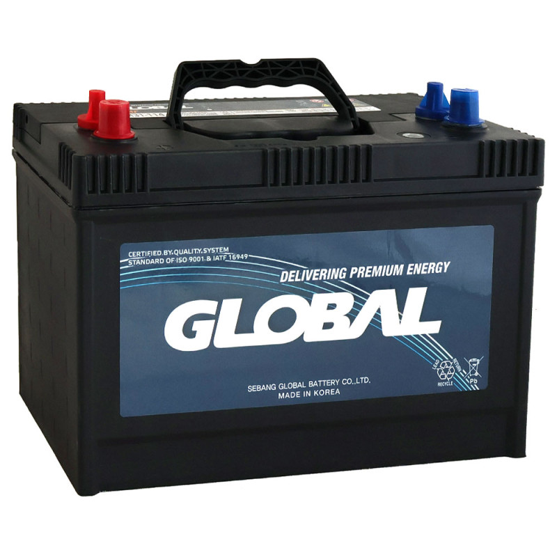 Автомобільний акумулятор GLOBAL Asia SMF 100Ah, 860A, L+ (SMF M31-114) (M31) подвійна клема (John Deere)
