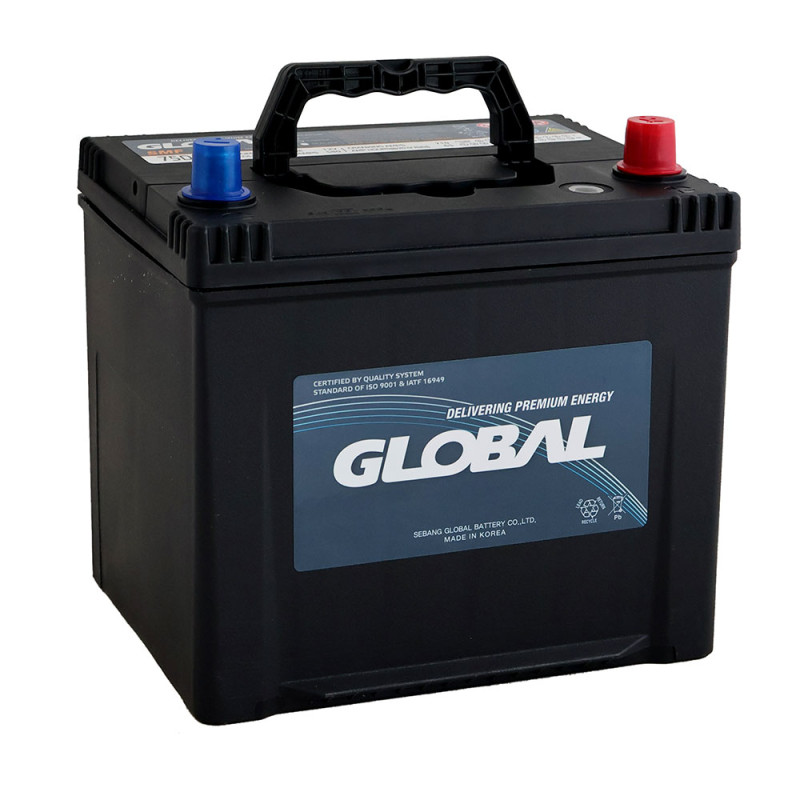 Автомобільний акумулятор GLOBAL Asia SMF 65Ah, 580A, R+ (SMF 75D23L) (D23), н.к.