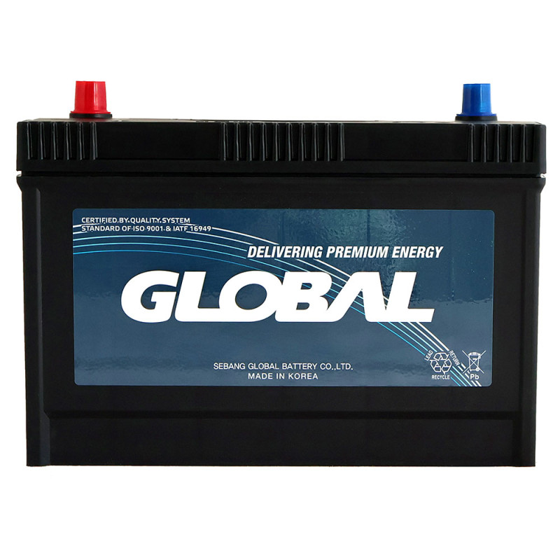 Автомобільний акумулятор GLOBAL Asia SMF 100Ah, 870A, L+ (SMF 1000RA) (Heavy-Duty)