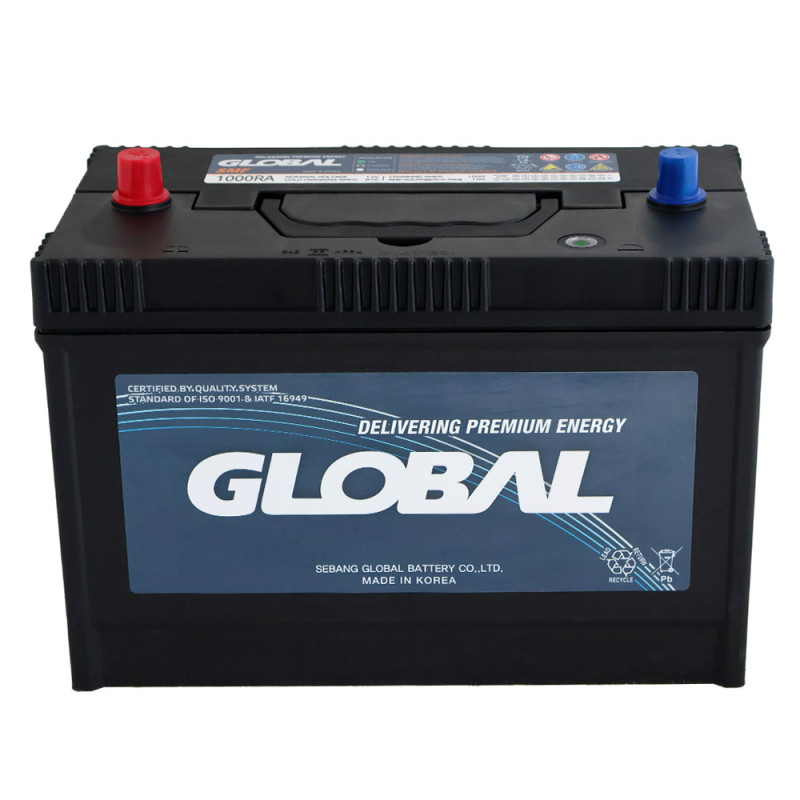Автомобільний акумулятор GLOBAL Asia SMF 100Ah, 870A, L+ (SMF 1000RA) (Heavy-Duty)
