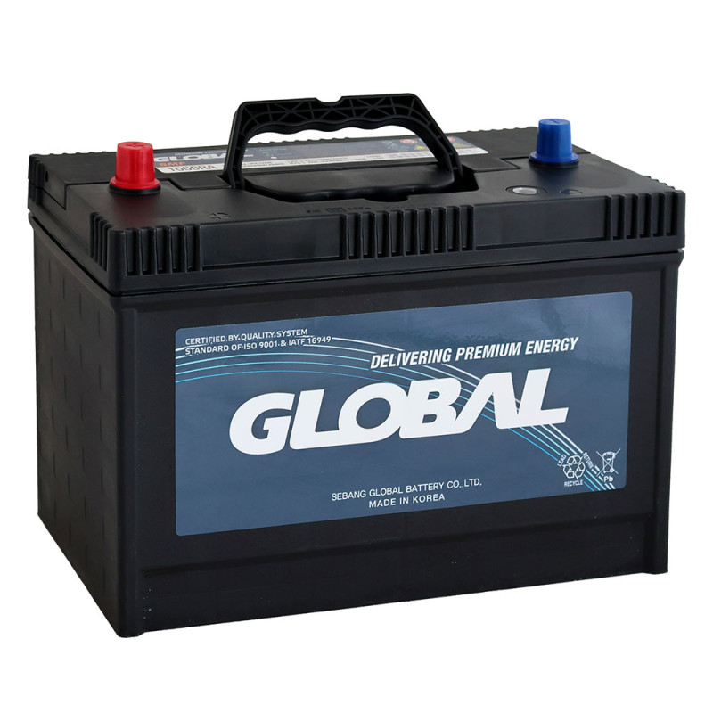 Автомобільний акумулятор GLOBAL Asia SMF 100Ah, 870A, L+ (SMF 1000RA) (Heavy-Duty)