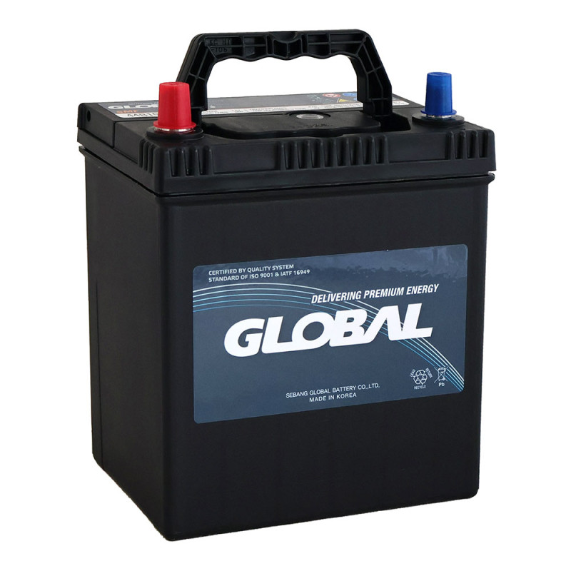 Автомобільний акумулятор GLOBAL Asia SMF 42Ah, 360A, L+ (SMF 44B19R) (B19) т.к.