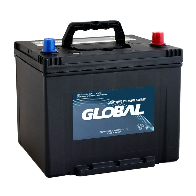 Автомобільний акумулятор GLOBAL Asia SMF 70Ah, 600A, R+ (SMF 75D26L) (D26), н.к.