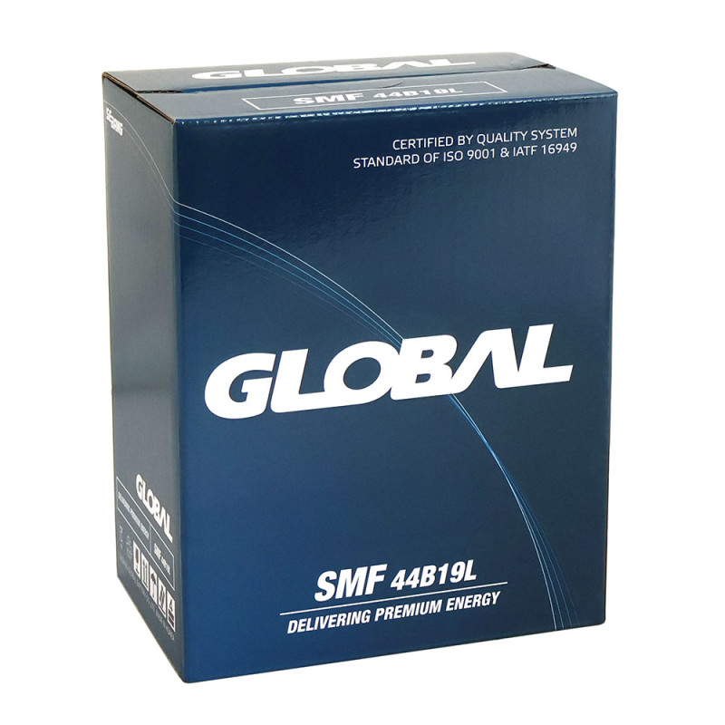 Автомобільний акумулятор GLOBAL Asia SMF 42Ah, 360A, R+ (SMF 44B19L) (B19) т.к.,