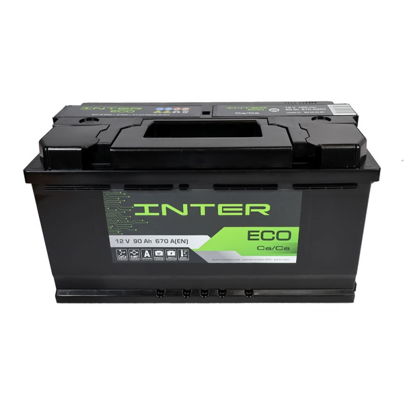 Автомобільний акумулятор INTER Eco 90Ah 670A L+ (L5)