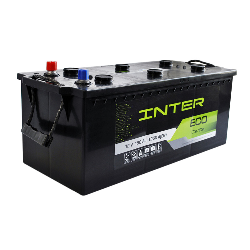 Автомобільний акумулятор INTER Eco 190Ah 1250A L+ (D5)
