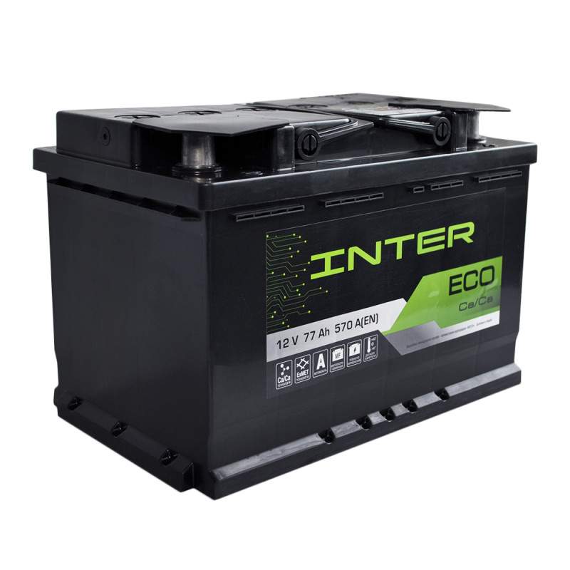 Автомобільний акумулятор INTER Eco 77Ah 570A R+ (L3)