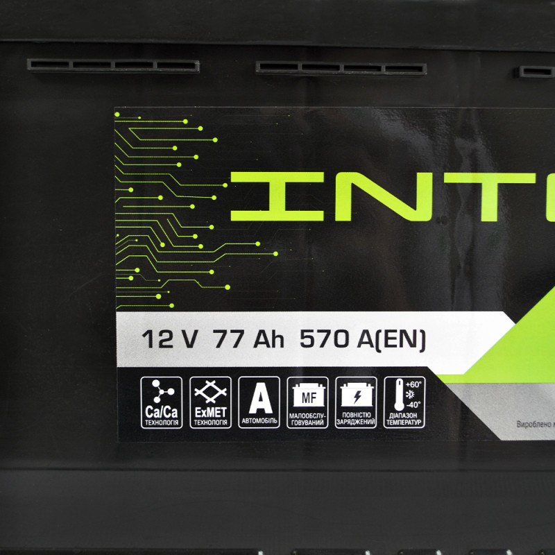 Автомобільний акумулятор INTER Eco 77Ah 570A R+ (L3)
