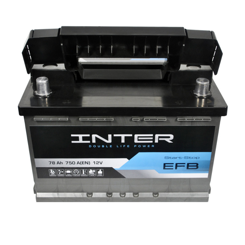 INTER EFB 78Ah 750A R+