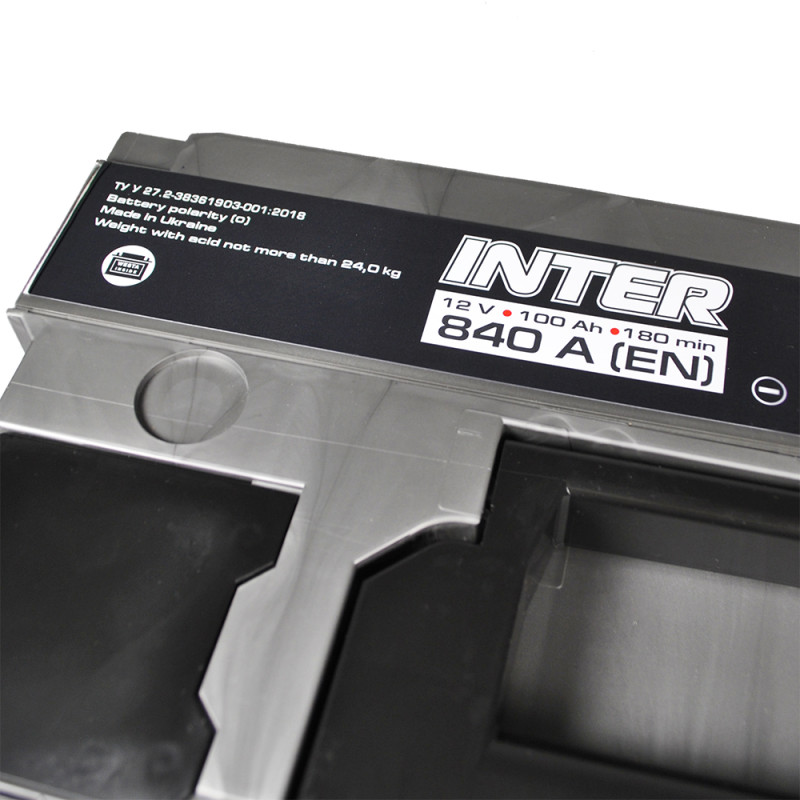 INTER high performance 100Ah 840A R+ (L5)