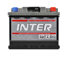 Автомобільний акумулятор INTER high performance  50Ah 420A R+ (L1B)