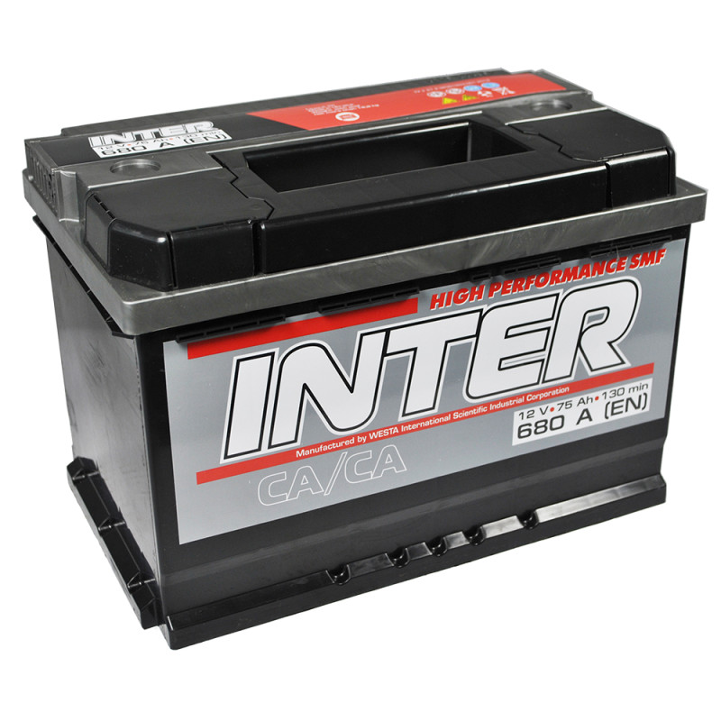 Автомобільний акумулятор  INTER high performance  75Ah 680A R+ (L3)