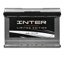Автомобільний акумулятор INTER limited edition  74Ah 720A L+ (L3)