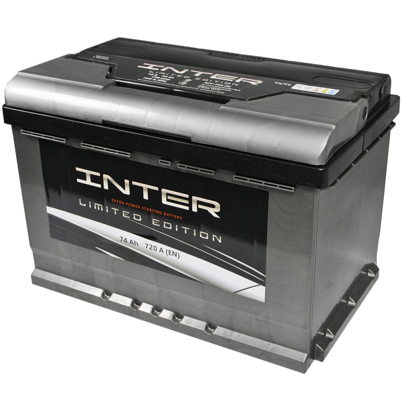 Автомобільний акумулятор INTER limited edition  74Ah 720A L+ (L3)