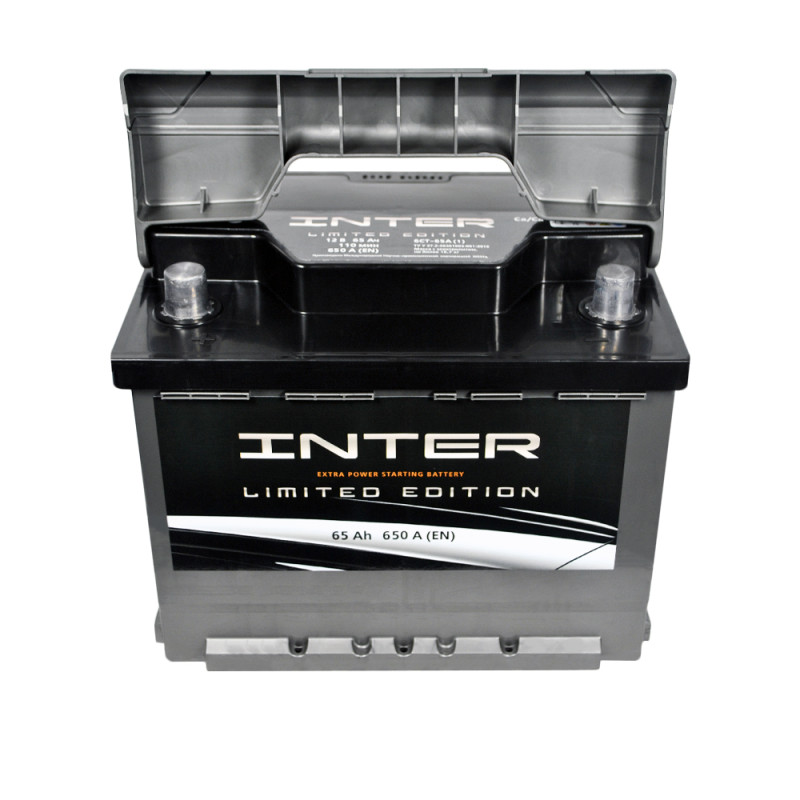 Автомобільний акумулятор INTER limited edition  65Ah 650A L+ (L2)