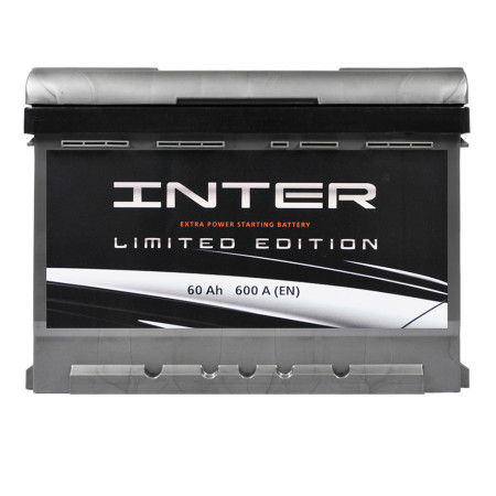 Автомобільний акумулятор INTER limited edition  60Ah 600A R+ (L2B)