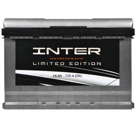 Автомобільний акумулятор INTER limited edition  74Ah 720A R+ (L3)