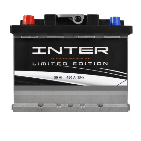 Автомобільний акумулятор INTER limited edition  50Ah 480A L+ (L1B)