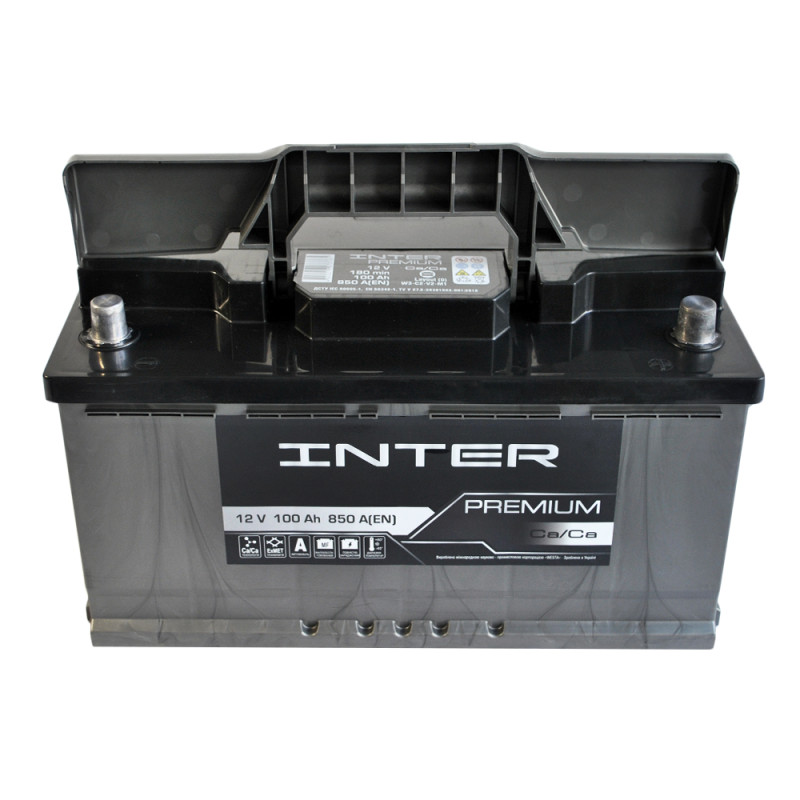 Автомобільний акумулятор INTER Premium 100Ah 850A R+ (L5)