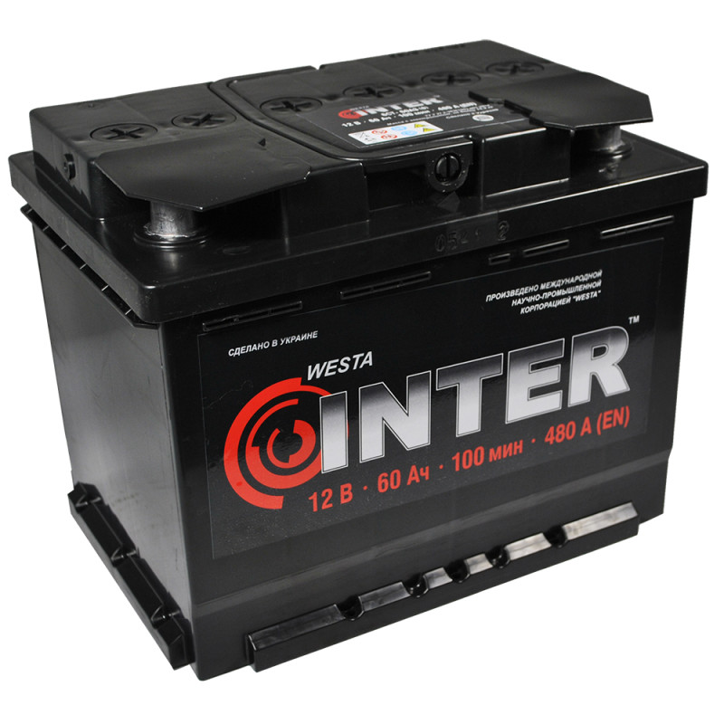 Автомобільний акумулятор  INTER  60Ah 480A R+ (L2)