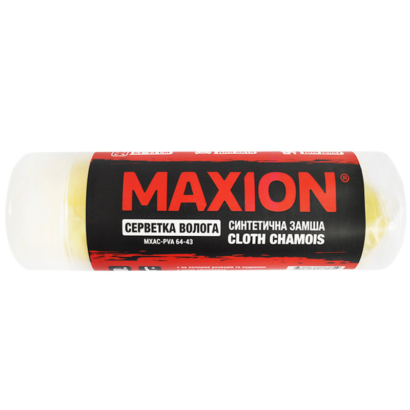 Серветка волога зі штучної замші MAXION MXAC-PVA 64-43 (64*43*0.2)
