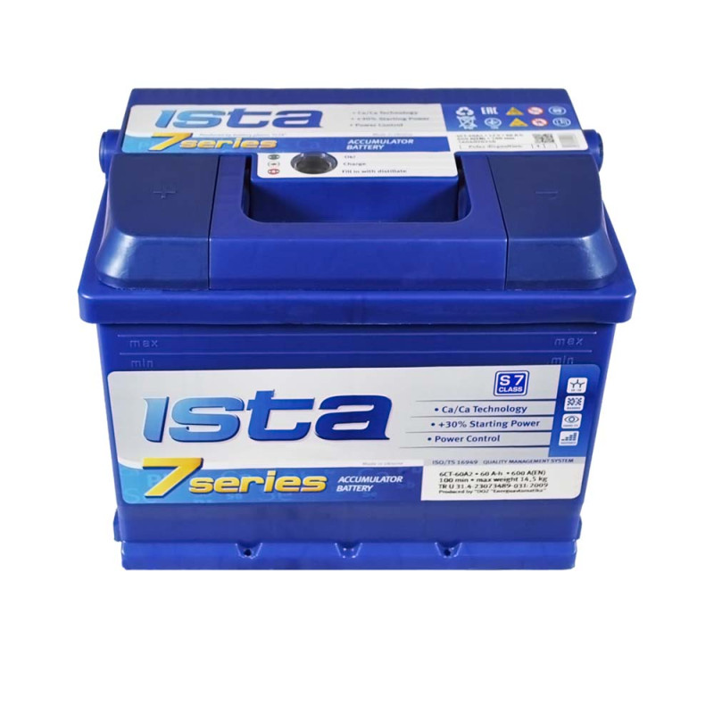 Автомобільний акумулятор ISTA 7 Series 60Ah 600A L+ (L2)