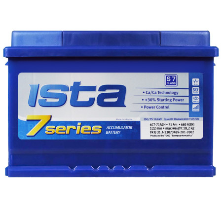 ISTA 7 Series 71Ah 680A R+ (L3B)
