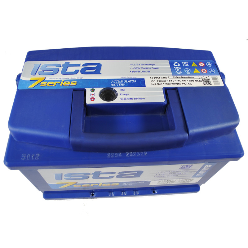ISTA 7 Series 71Ah 680A R+ (L3B)