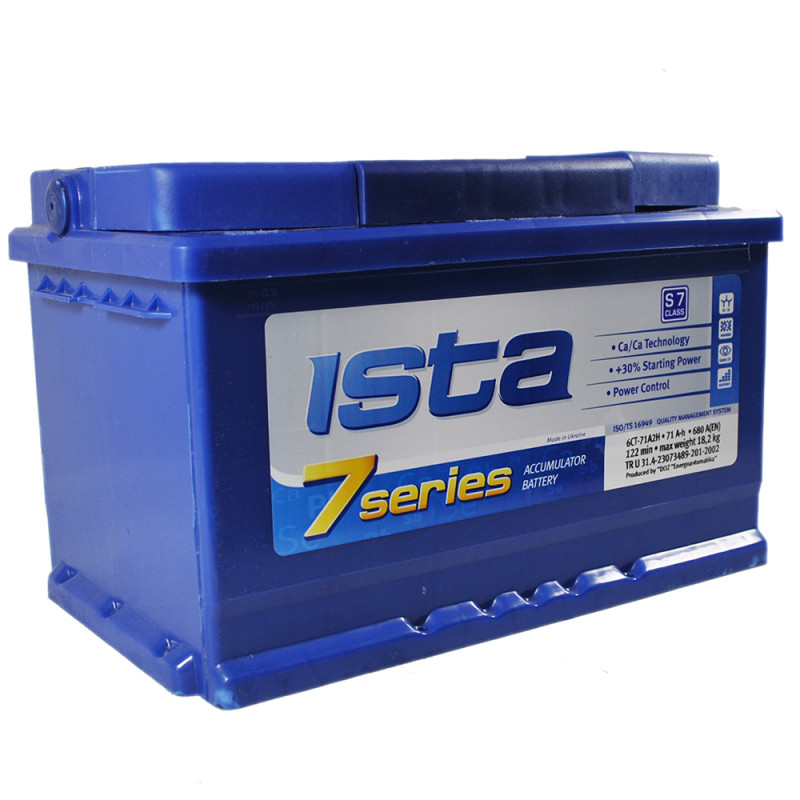 ISTA 7 Series 71Ah 680A R+ (L3B)