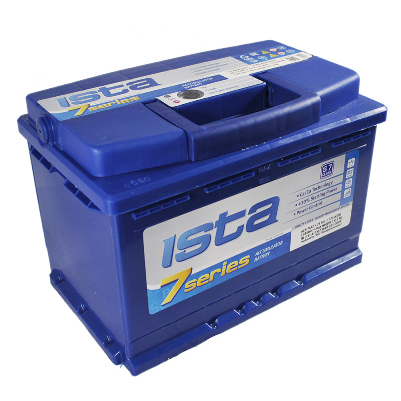 Автомобільний акумулятор ISTA 7 Series 74Ah 720A R+ (L3)