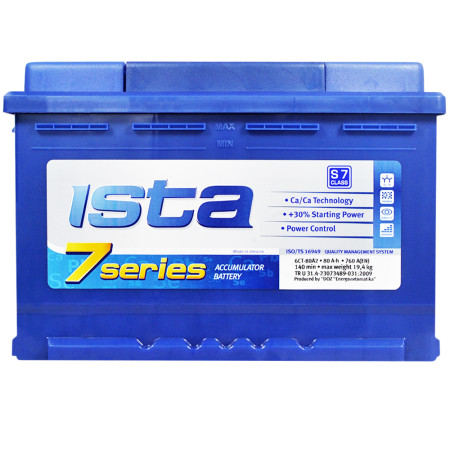 Автомобільний акумулятор ISTA 7 Series  80Ah 760 Ah R+ (L3)