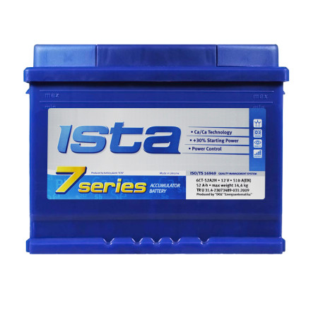 ISTA 7 Series 52Ah 510A R+(L2B)