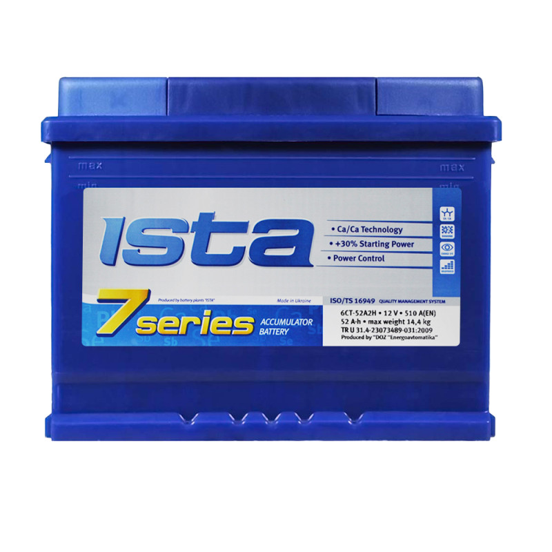 ISTA 7 Series 52Ah 510A R+(L2B)