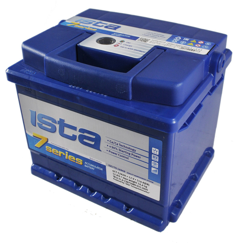 ISTA 7 Series 52Ah 510A R+(L2B)