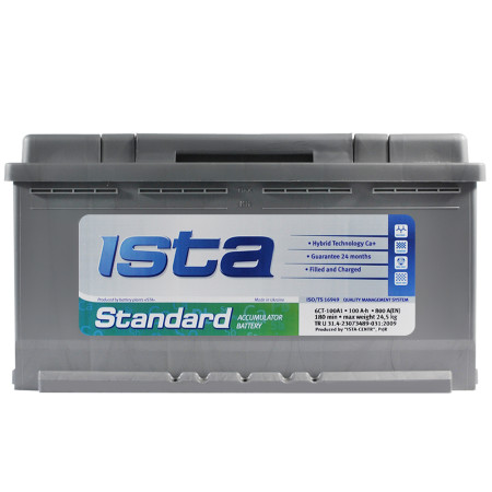 Автомобільний акумулятор ISTA Standard 100Аh 840А R+ (L5)